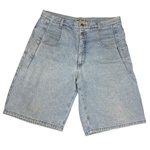Vintage Guess‎ Jeans Denim Shorts Mens 34 Light Wash Made in USA 90s AST975